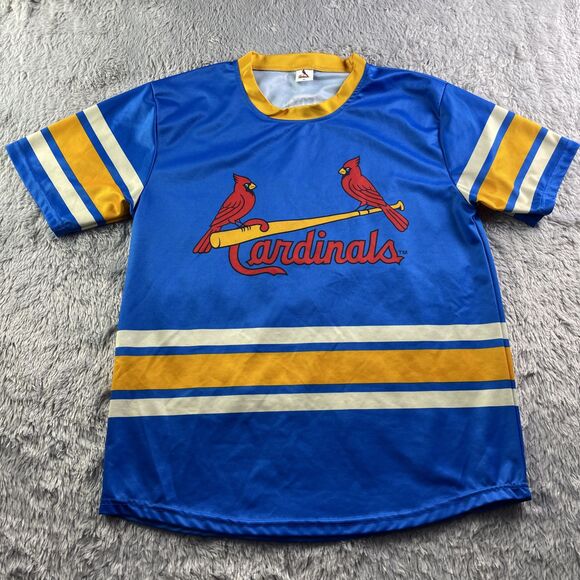 St Louis Cardinals Jersey Mens Extra Large Blue Yellow Red White 2017 SGA Fox - Picture 2 of 10